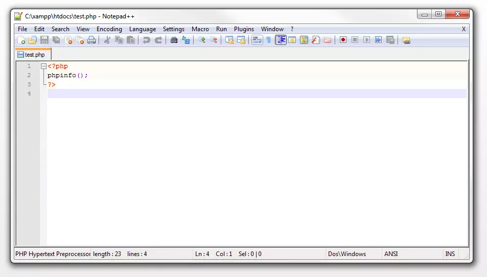 PHP-Code im Texteditor Bild: PHP-Code im Texteditor