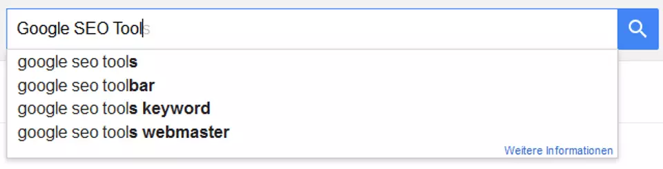 Bild: Google-Suggest-Funktion